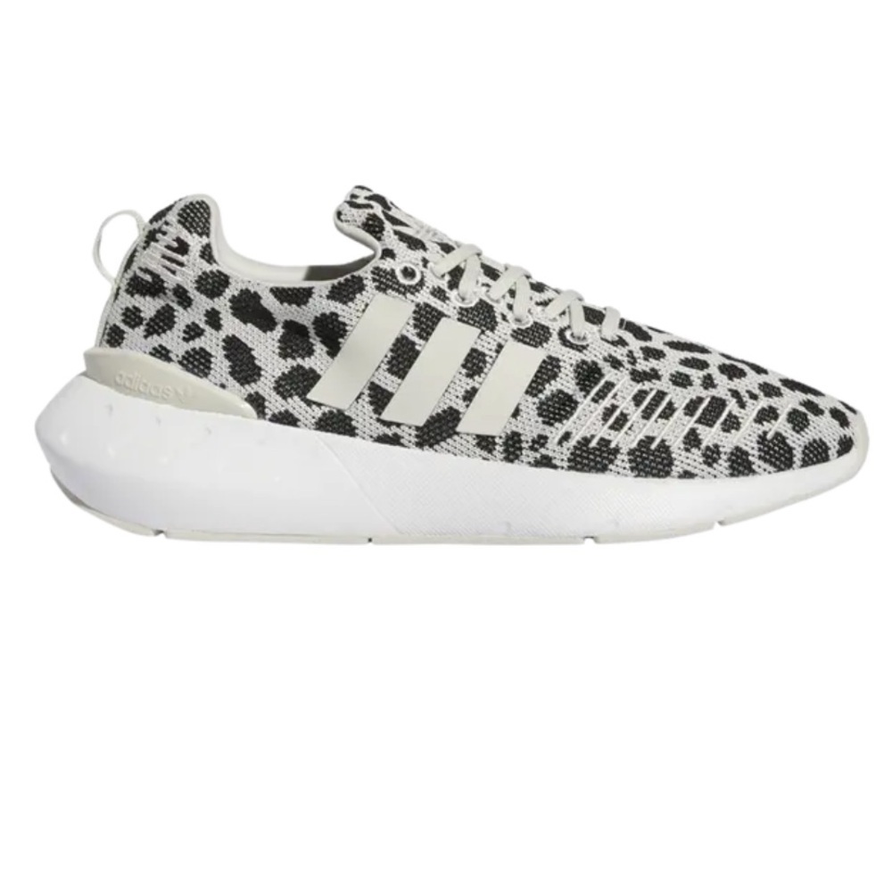 Adidas Women’s Leopard Knit Sneakers - Black & White Size 7.5